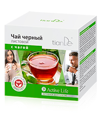 Чай черный листовой с чагой, TianDe (Тианде), Москва